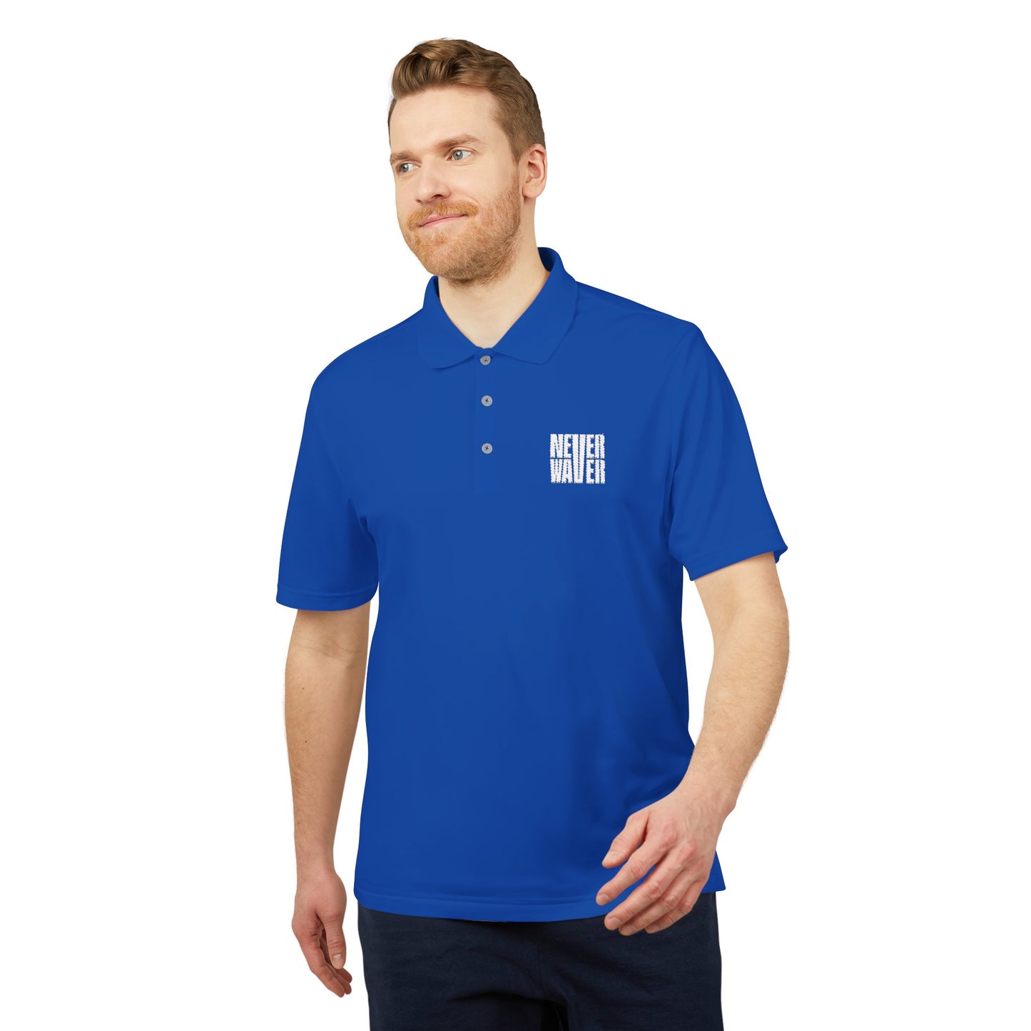 Unisex Never Waver Performance Polo Shirt - Activewear, Gym, Sports, Casual, Gift for Him/Her, Comfortable Fit
