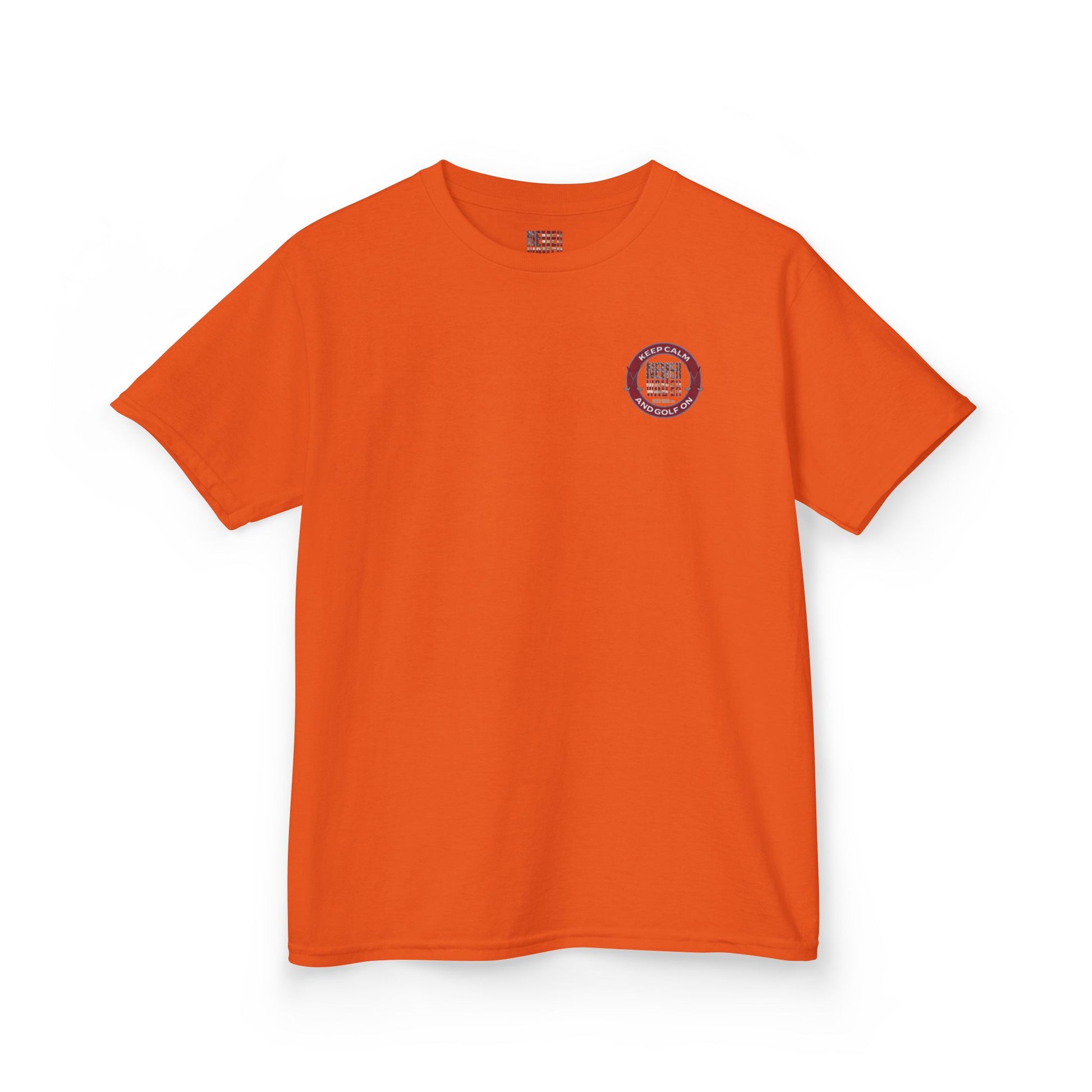 Kids Golf Tee - Keep Calm Never Waver and Golf On - Never Waver