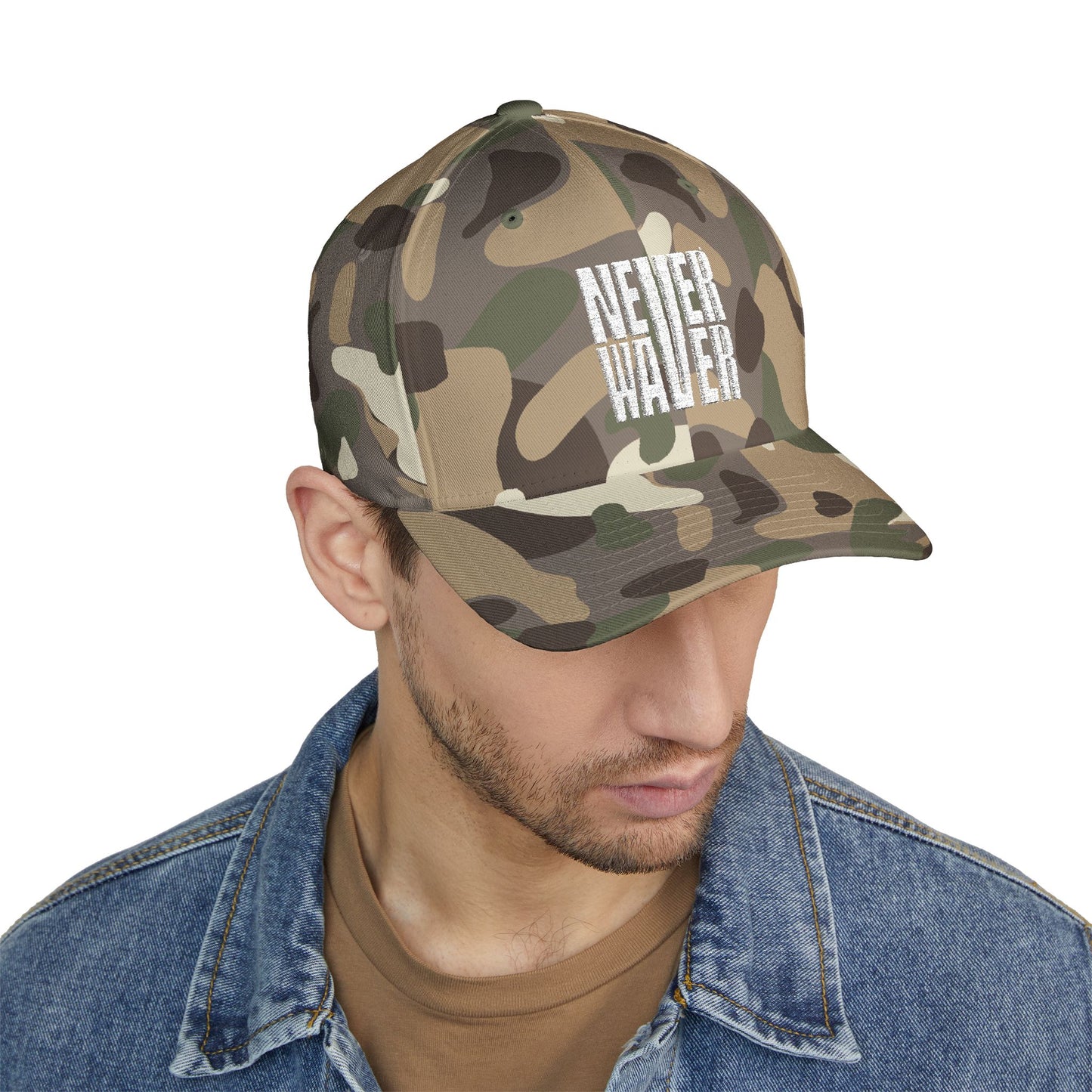 Never Water Structured Cap - Stylish Embroidered Baseball Hat