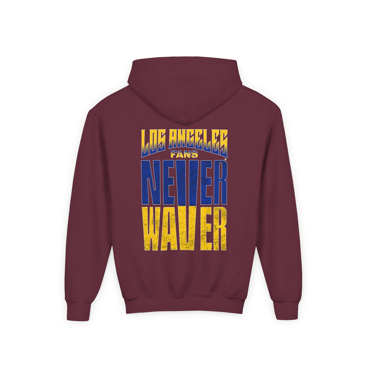 Los Angeles  Fans Never Waver Youth Heavy Blend Hooded Sweatshirt