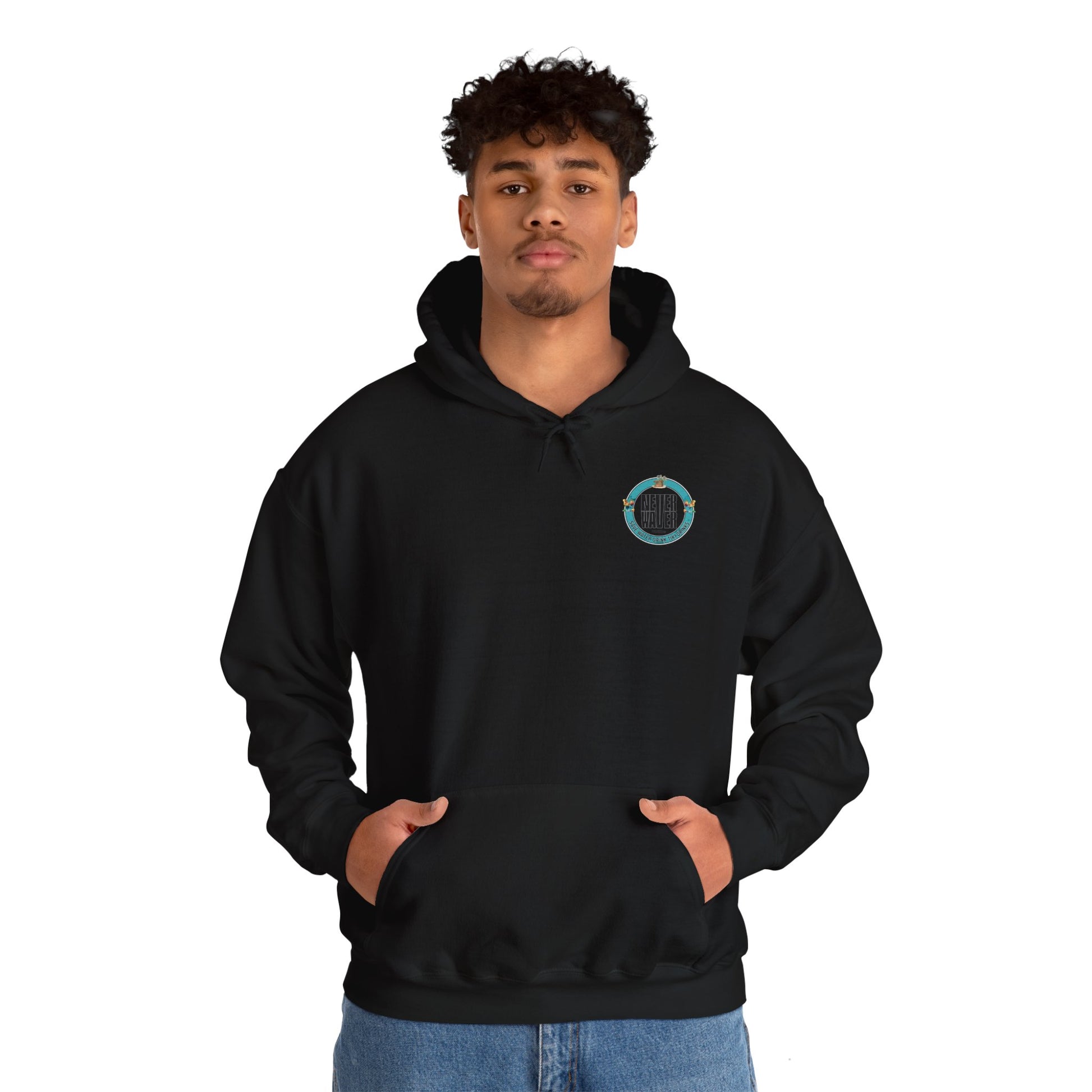 Eco-Friendly Unisex Hoodie: "Never Waver Save Water Drink Tiki Drinks" - Never Waver
