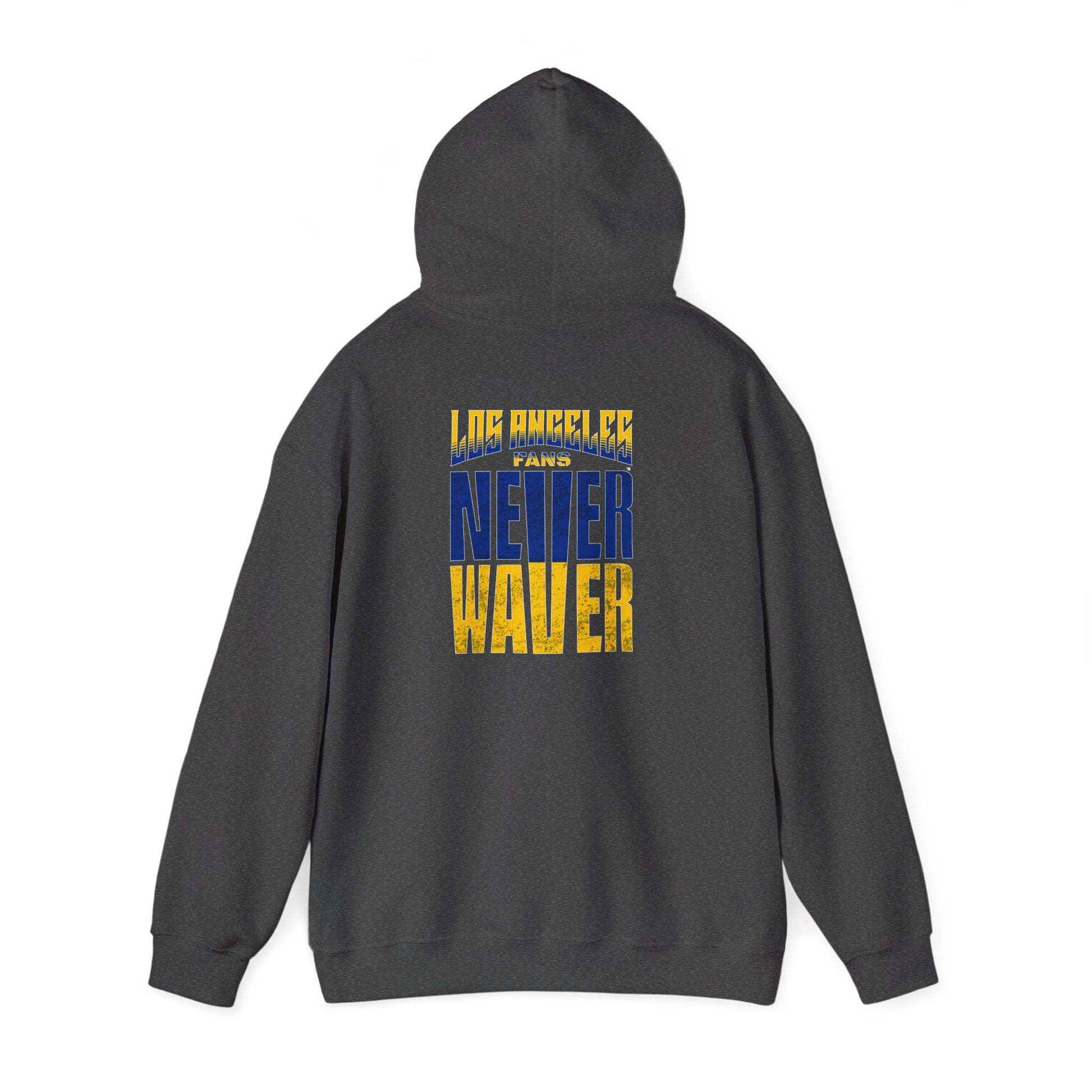 Inspired Unisex Heavy Blend™ Hooded Sweatshirt -Los Angeles Fans NEVER WAVER Graphic - Never Waver
