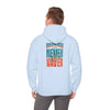 Unisex Heavy Blend™ Hooded Sweatshirt -Miami Fans  NEVER WAVER w Leopard Football | Cozy Streetwear for Every Day - Never Waver