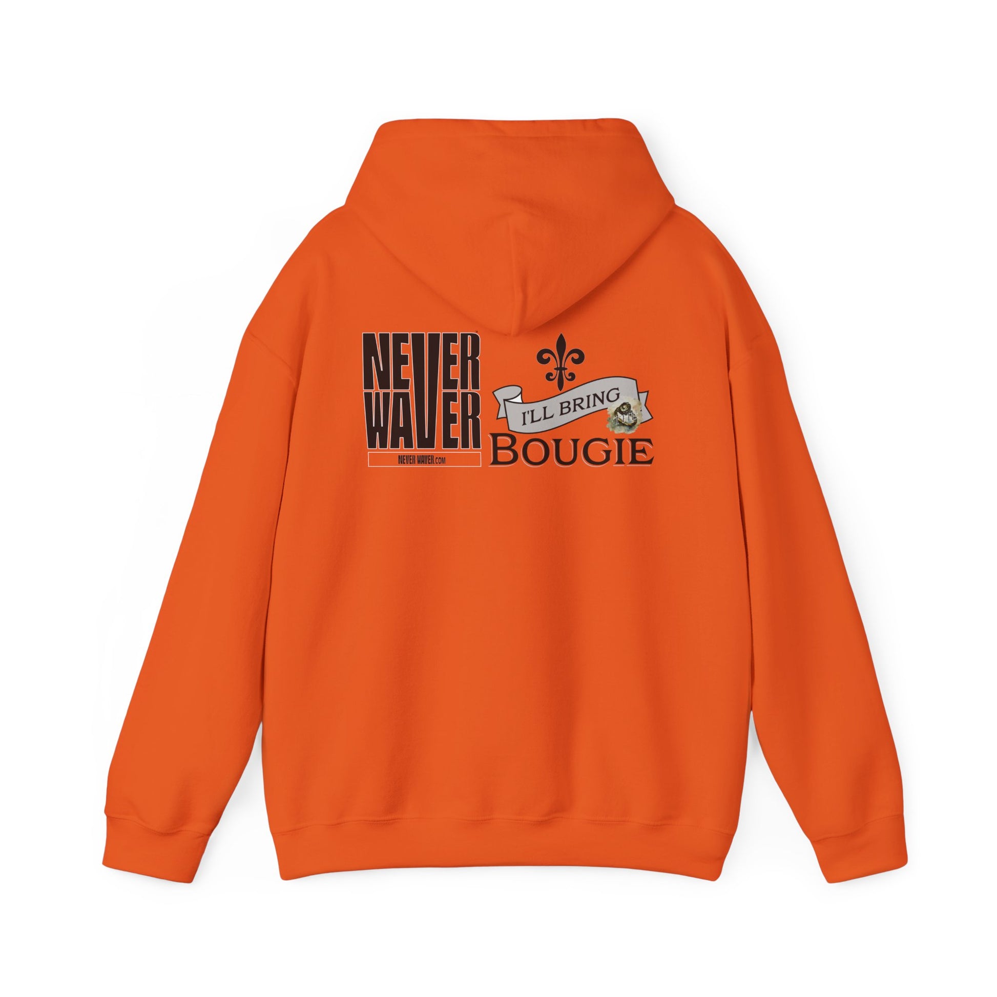 Unisex Heavy Blend™ Hooded Sweatshirt - "Never Waver I'll Bring The Bougie" Inspirational Hoodie - Never Waver