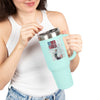 Never Waver Trump Fist Pump w Jesus Protection Insulated Travel Mug, 40oz - Never Waver