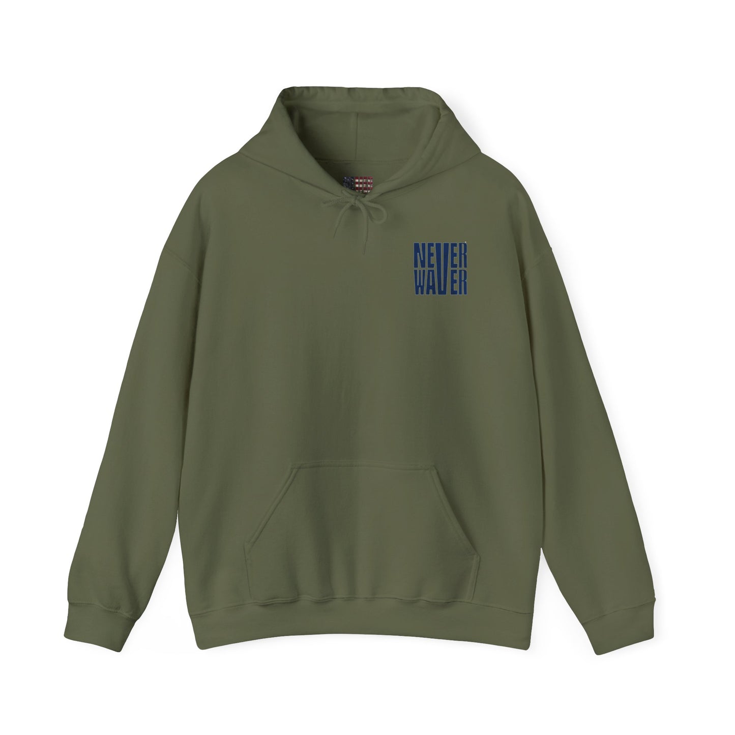 Unisex Heavy Blend™ 'Indianapolis Fans Never Waver' Hoodie - Inspirational Apparel for Everyday Comfort - Never Waver