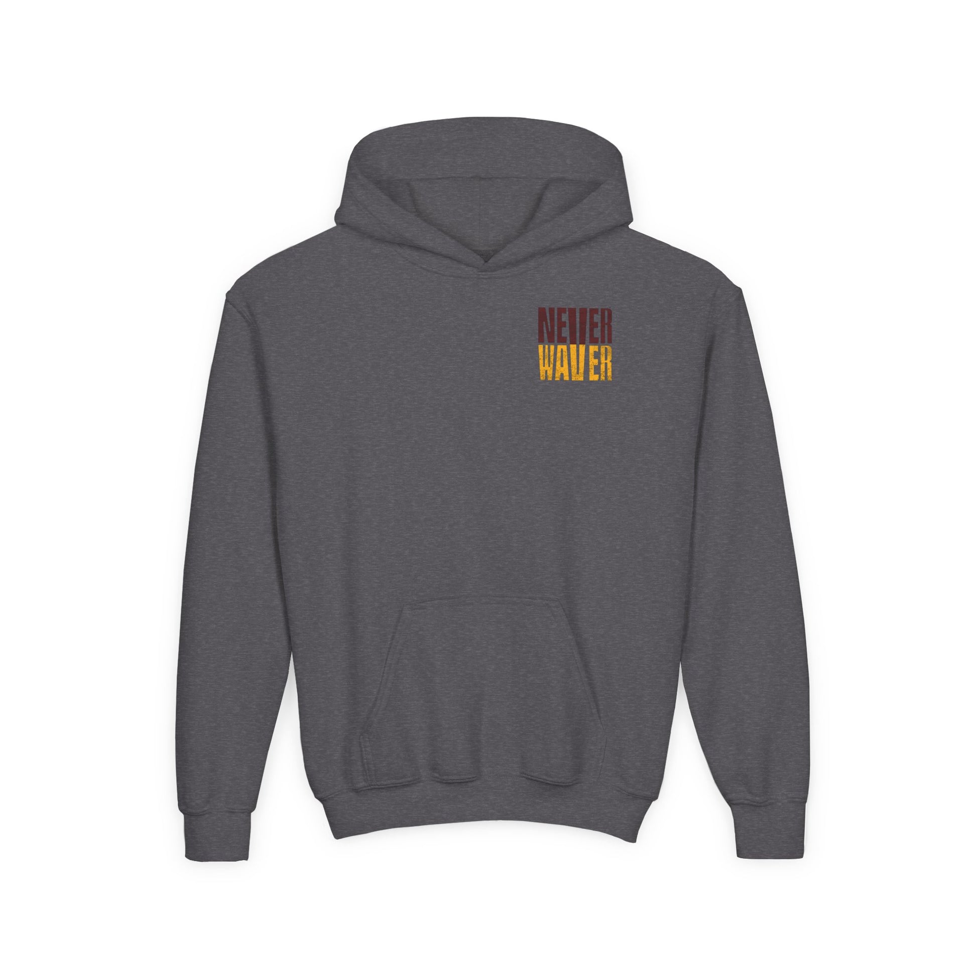 Washington Fans Never Waver Youth Heavy Blend Hooded Sweatshirt - Never Waver