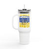 Los Angeles Fans Never Waver W-Leopard Football Insulated Travel Mug, 40oz - Never Waver