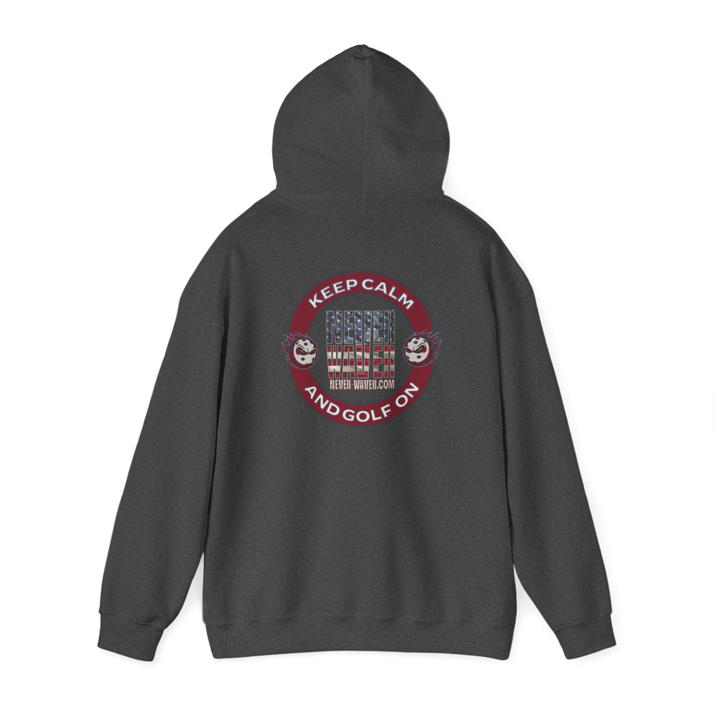 Never Waver Golf Hoodie - Unisex Heavy Blend™ Sweatshirt - Never Waver
