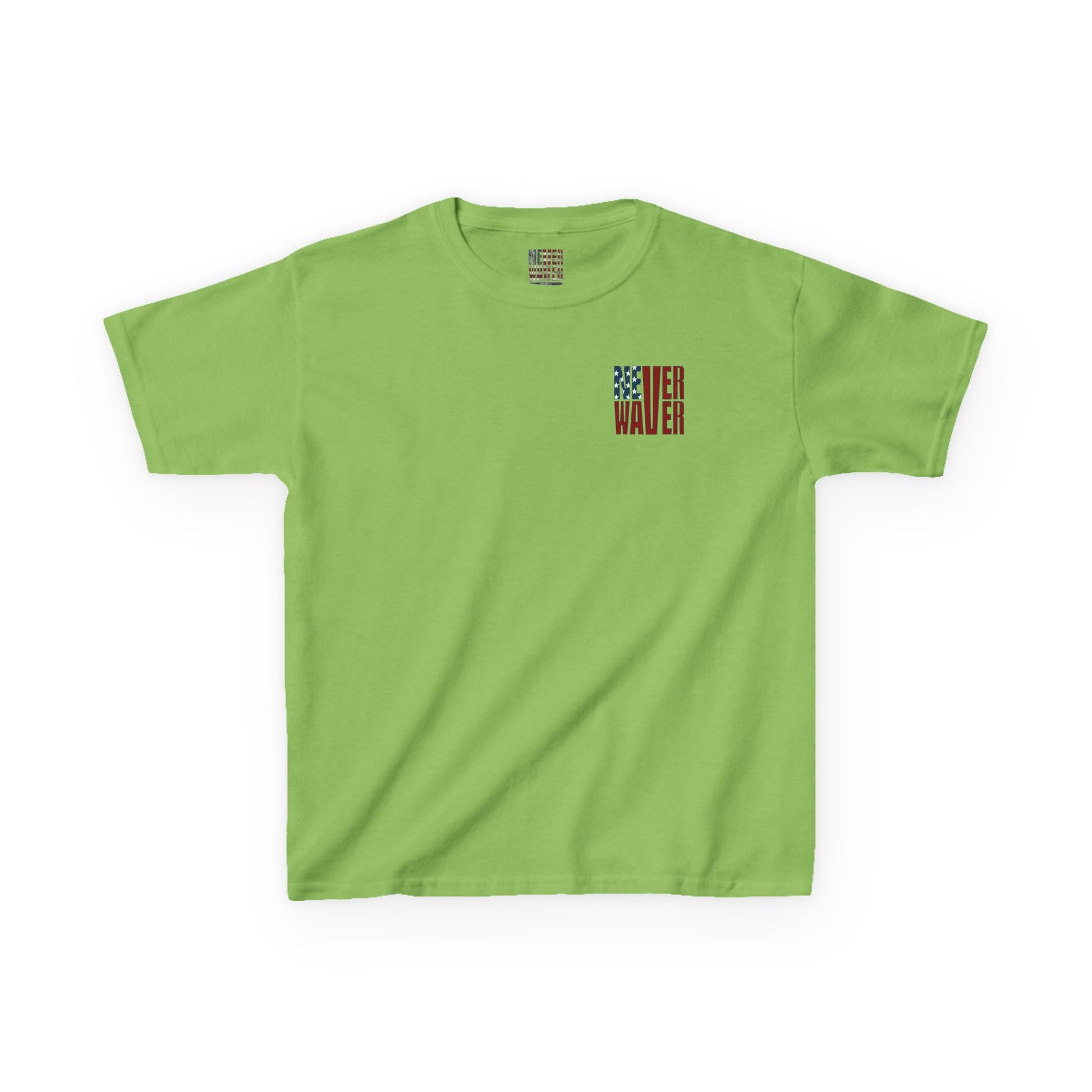 Never Waver Trump Fist Pump W Jesus Protection Kids Heavy Cotton™ Tee - Never Waver