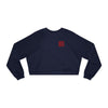 Never Waver Just A Mom Trying Not to Raise A&&holes Women's Cropped Fleece Pullover - Never Waver