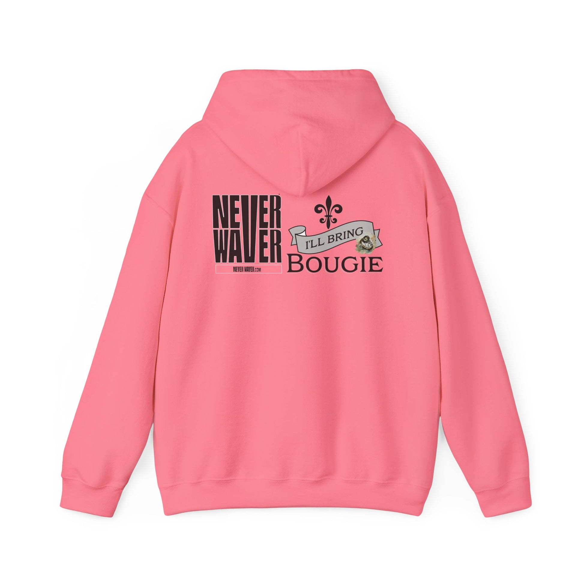 Unisex Heavy Blend™ Hooded Sweatshirt - "Never Waver I'll Bring The Bougie" Inspirational Hoodie - Never Waver