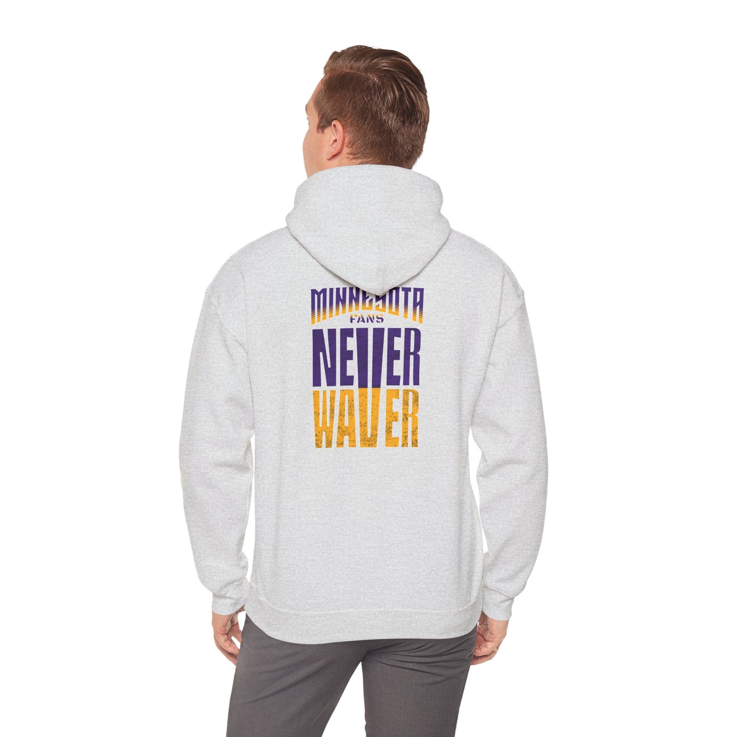 Unisex Heavy Blend™ Hoodie - "Minnesota Fans Never Waver" Design for Comfort and Motivation - Never Waver