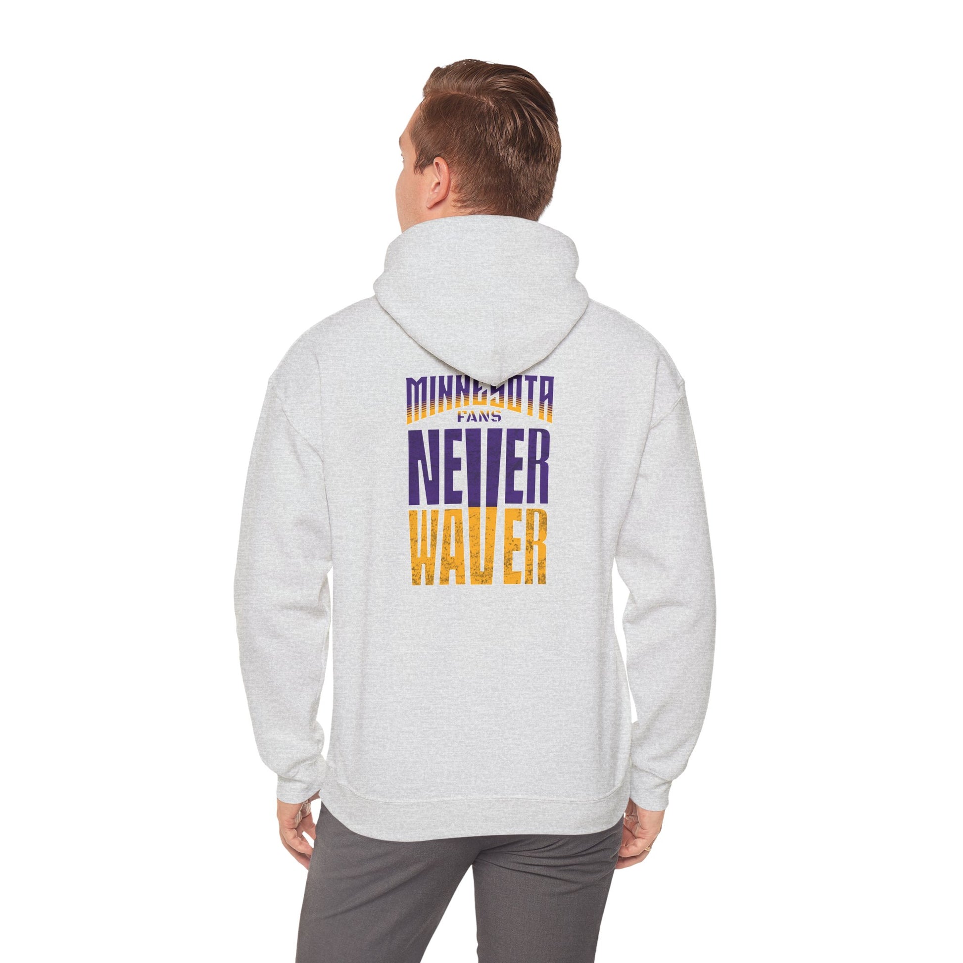 Unisex Heavy Blend™ Hoodie - "Minnesota Fans Never Waver" Design for Comfort and Motivation - Never Waver