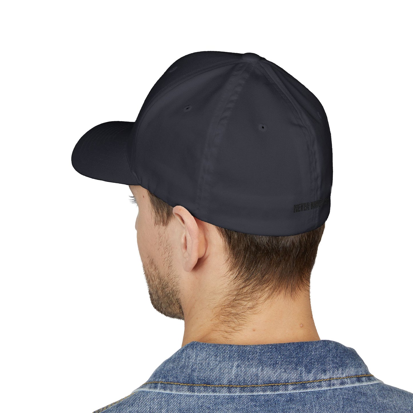 Never Waver Embroidered Cap - Structured White Baseball Hat for Motivation and Style
