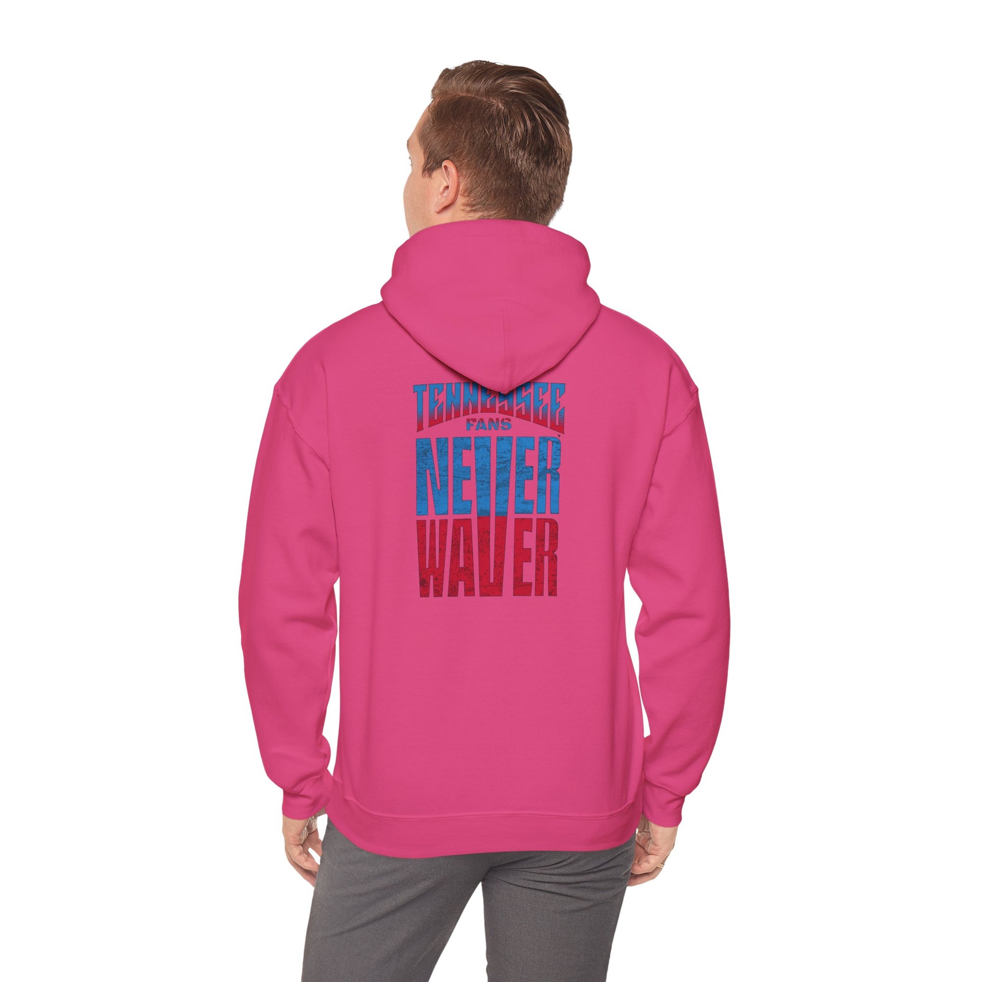Tennessee Fans Never Waver Unisex Heavy Blend™ Hooded Sweatshirt – Casual Comfort for All Occasions - Never Waver