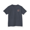 Patriotic Kids Heavy Cotton Tee - 'America Never Waver' USA Graphic Tee - Never Waver