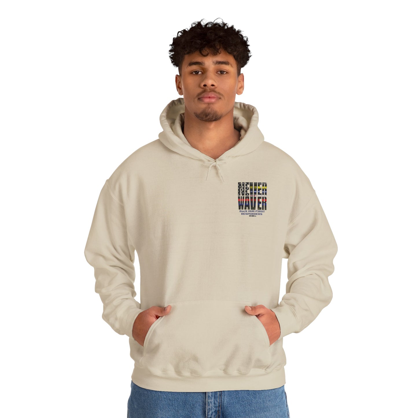 Never Waver Hooded Sweatshirt for First Responders - Never Waver