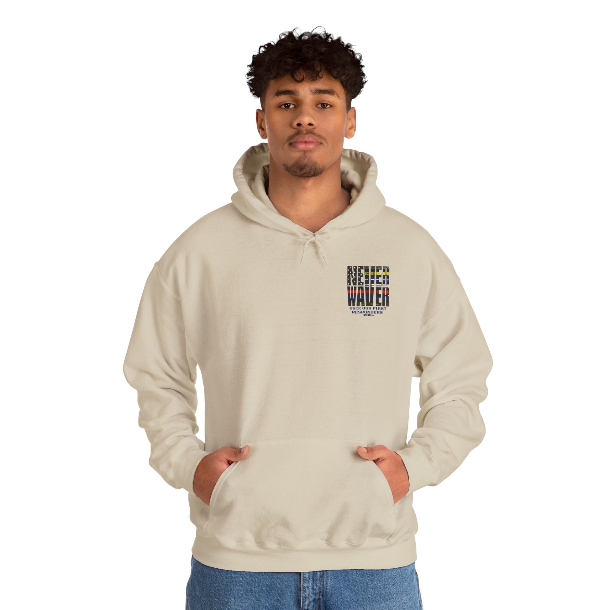 Never Waver Hooded Sweatshirt for First Responders - Never Waver