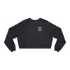 Never Waver Leopard Women's Cropped Fleece Pullover - Never Waver