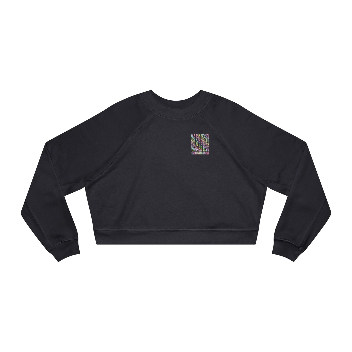 Never Waver Leopard Women's Cropped Fleece Pullover - Never Waver