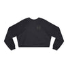 Never Waver Ain't No Hood Like Motherhood Leopard Women's Cropped Fleece Pullover - Never Waver