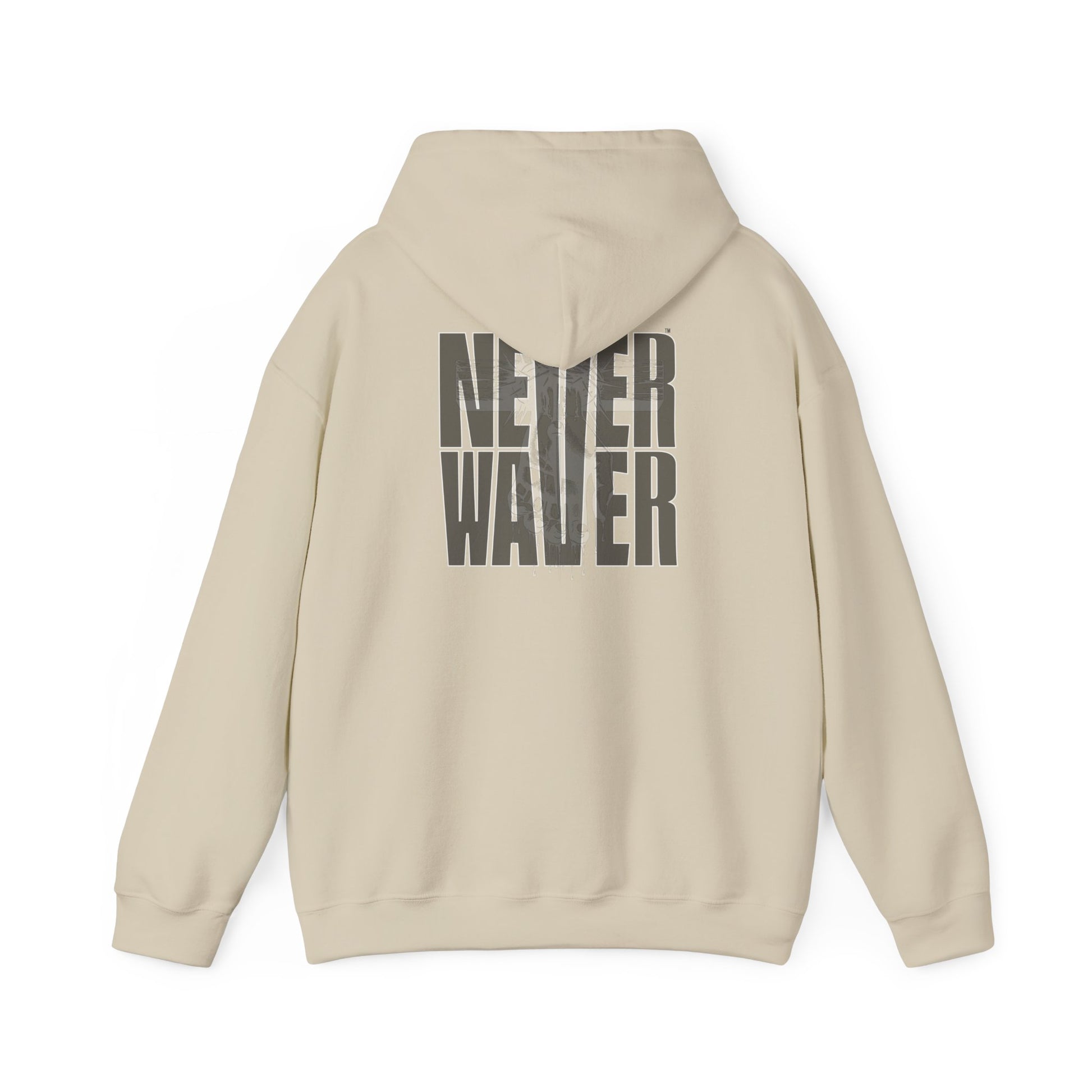 Never Waver” Jesus t-shirt might eye-catching design that reflects a steadfast faith and confidence in Christ.  Hoodie - Unisex Heavy Blend™ Sweatshirt - Never Waver