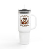 Never Waver Just A Mom Trying Not to Raise A&&holes Insulated Travel Mug - Never Waver
