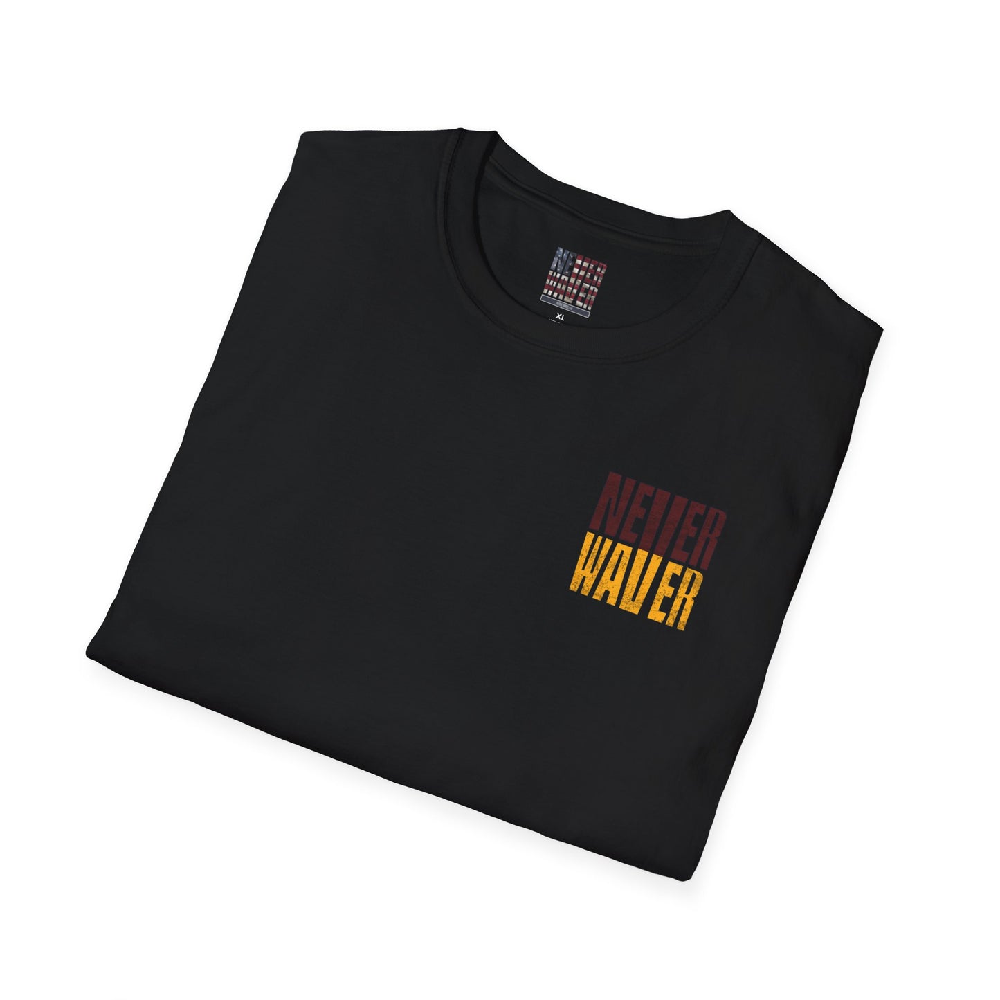 Washington Fans Never Waver Unisex Softstyle T-Shirt - Never Waver