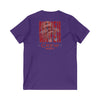 Unisex V-Neck Tee - Never Waver Inspirational Crew T-Shirt - Never Waver