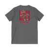 Unisex V-Neck Tee - Never Waver Inspirational Crew T-Shirt - Never Waver