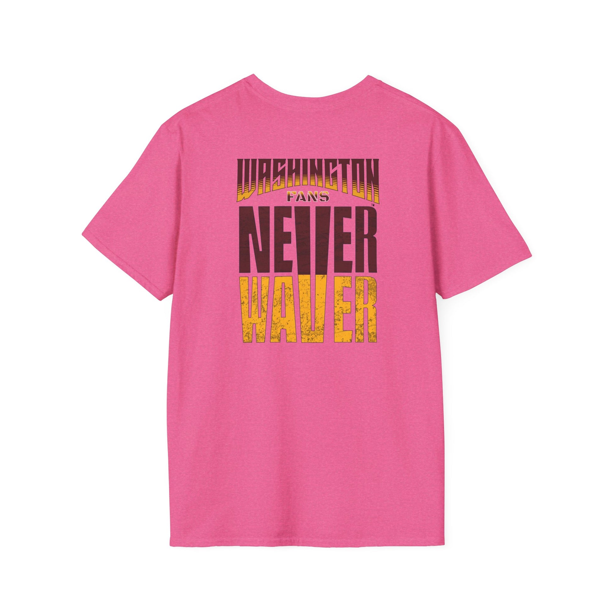 Washington Fans Never Waver Unisex Softstyle T-Shirt - Never Waver