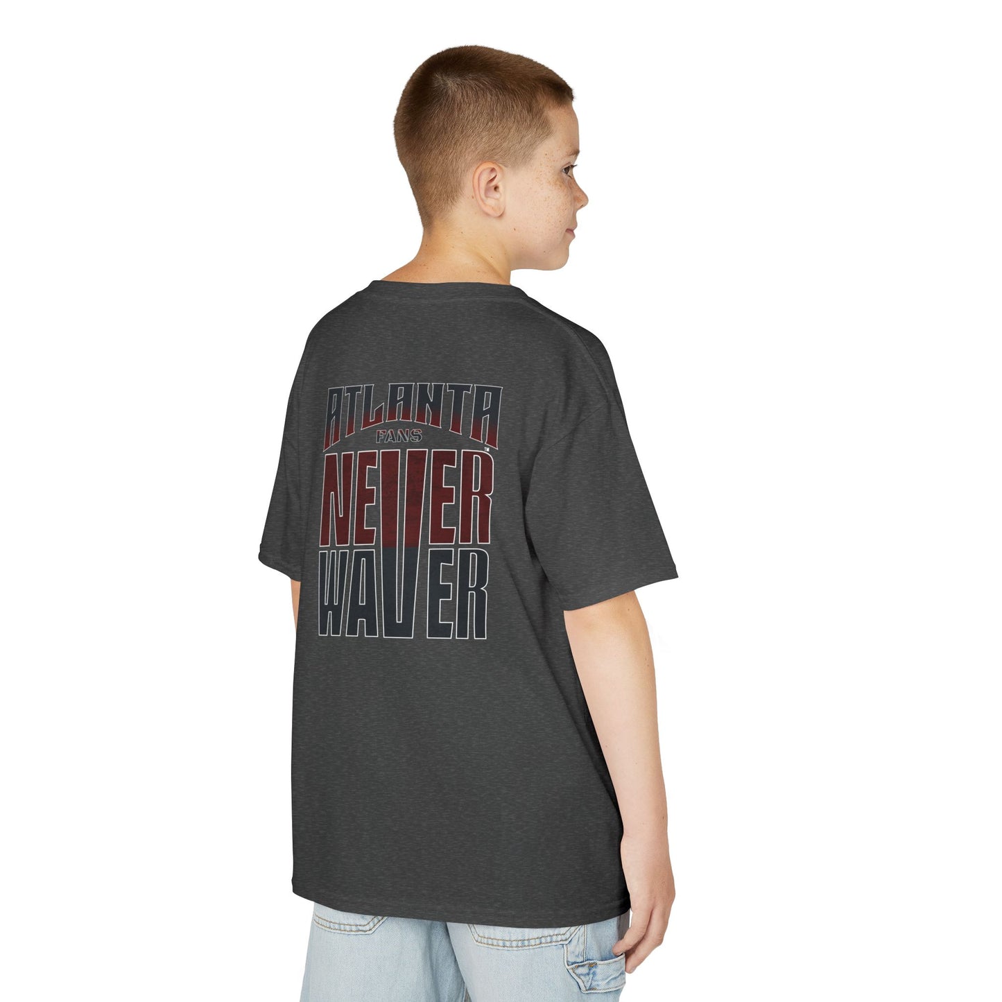 Atlanta Fans Never Waver Kids Heavy Cotton™ Tee