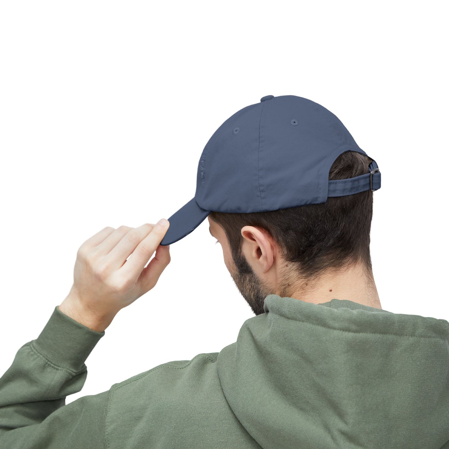 Unisex Distressed Cap - 'Never Waver' Casual Hat for Everyday Style