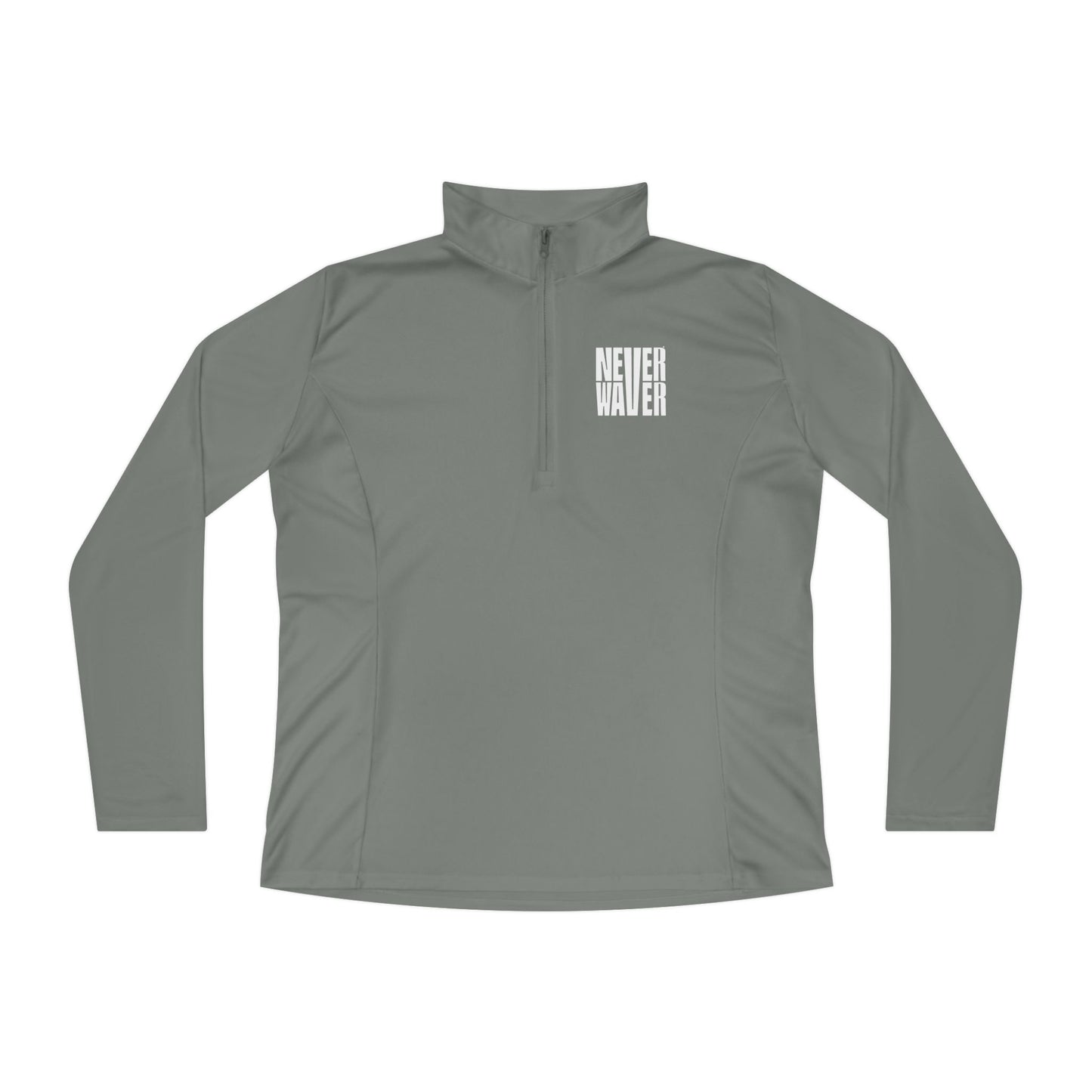 Never Waver Ladies Quarter-Zip Pullover - Stylish Activewear for Workout and Everyday Comfort