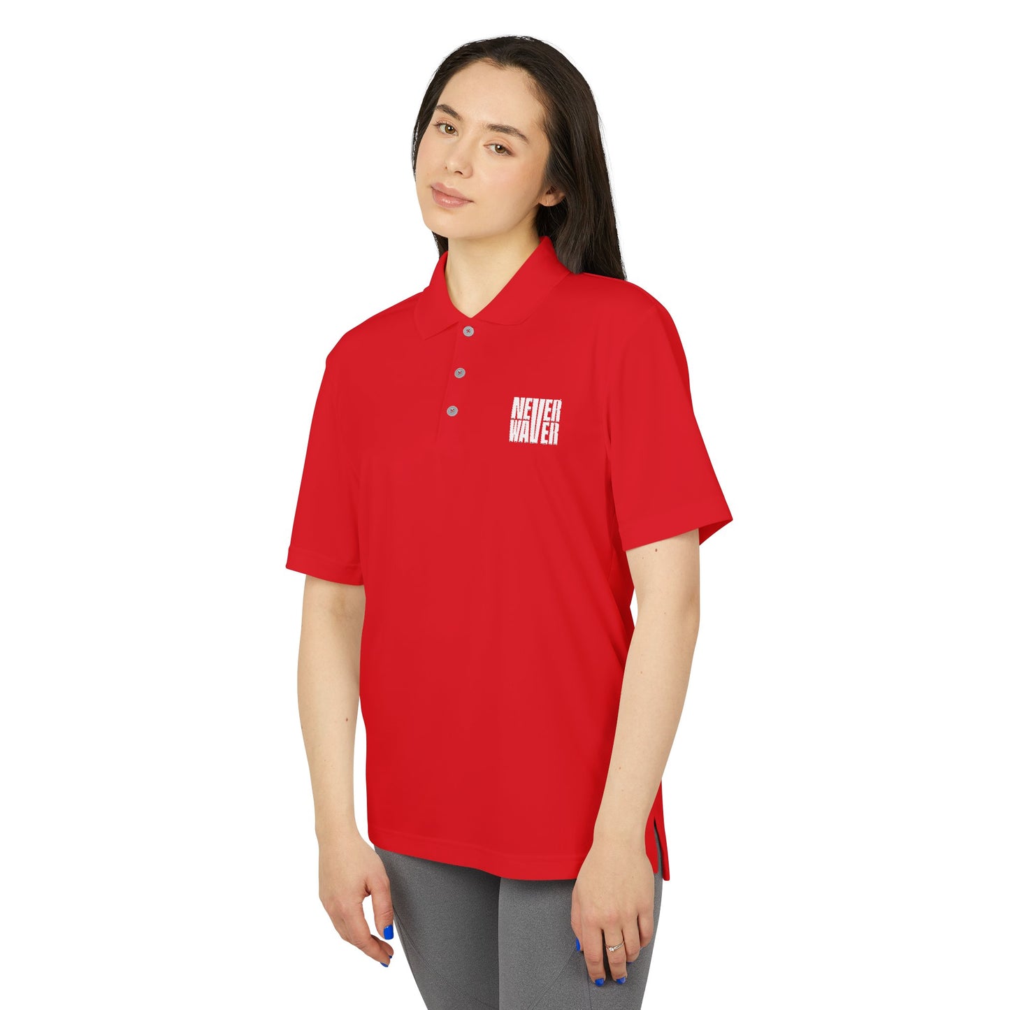 Unisex Never Waver Performance Polo Shirt - Activewear, Gym, Sports, Casual, Gift for Him/Her, Comfortable Fit