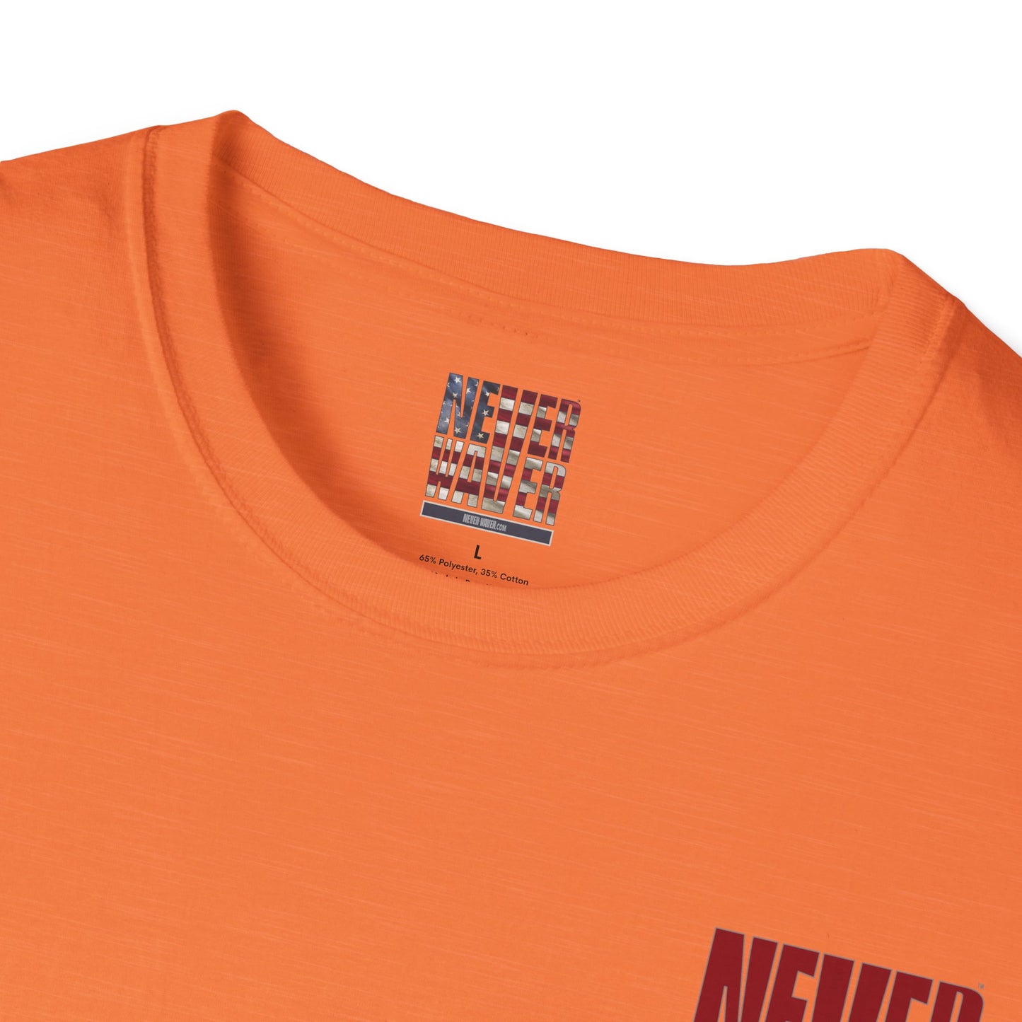Never Waver Just A Mom Trying Not to Raise A&&holes Unisex Softstyle T-Shirt - Never Waver