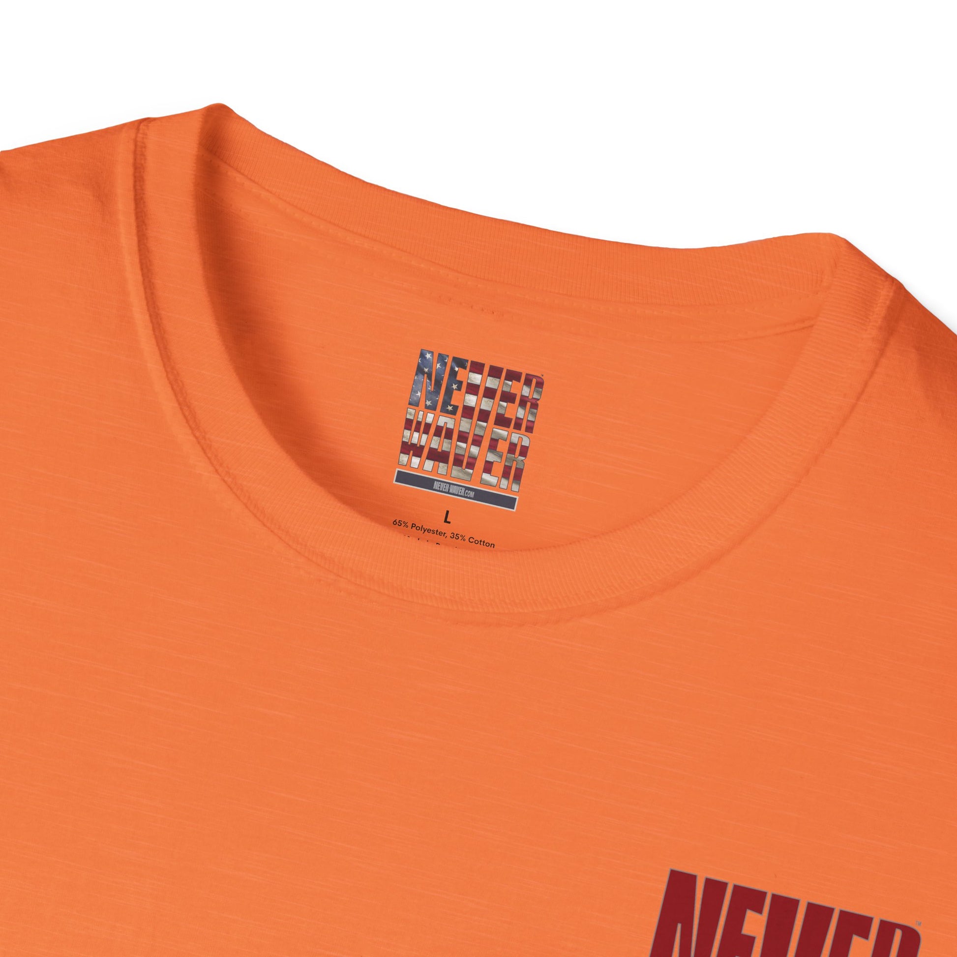 Never Waver Just A Mom Trying Not to Raise A&&holes Unisex Softstyle T-Shirt - Never Waver