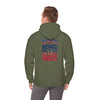 Unisex Heavy Blend™ Hooded Sweatshirt - New England Fans Never Waver w Leopard football - Never Waver