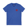 Unisex V-Neck Tee - Never Waver Inspirational Crew T-Shirt - Never Waver