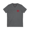 Unisex V-Neck Tee - Never Waver Inspirational Crew T-Shirt - Never Waver