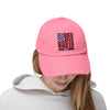 Unisex Distressed Cap - 'Never Waver' Casual Hat for Everyday Style Patriotic