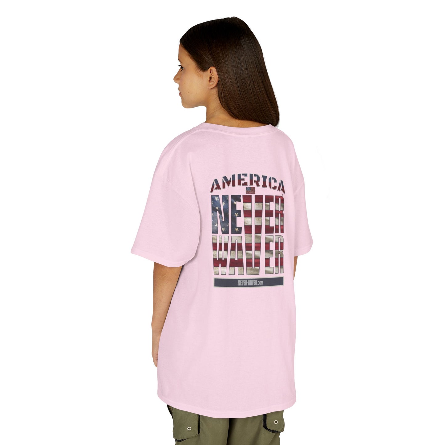 America Never Waver Kids Heavy Cotton™ Tee 
