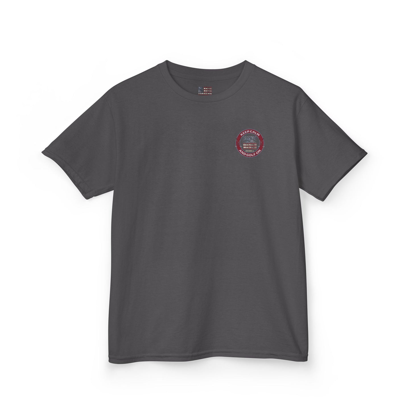 Kids Golf Tee - Keep Calm Never Waver and Golf On - Never Waver