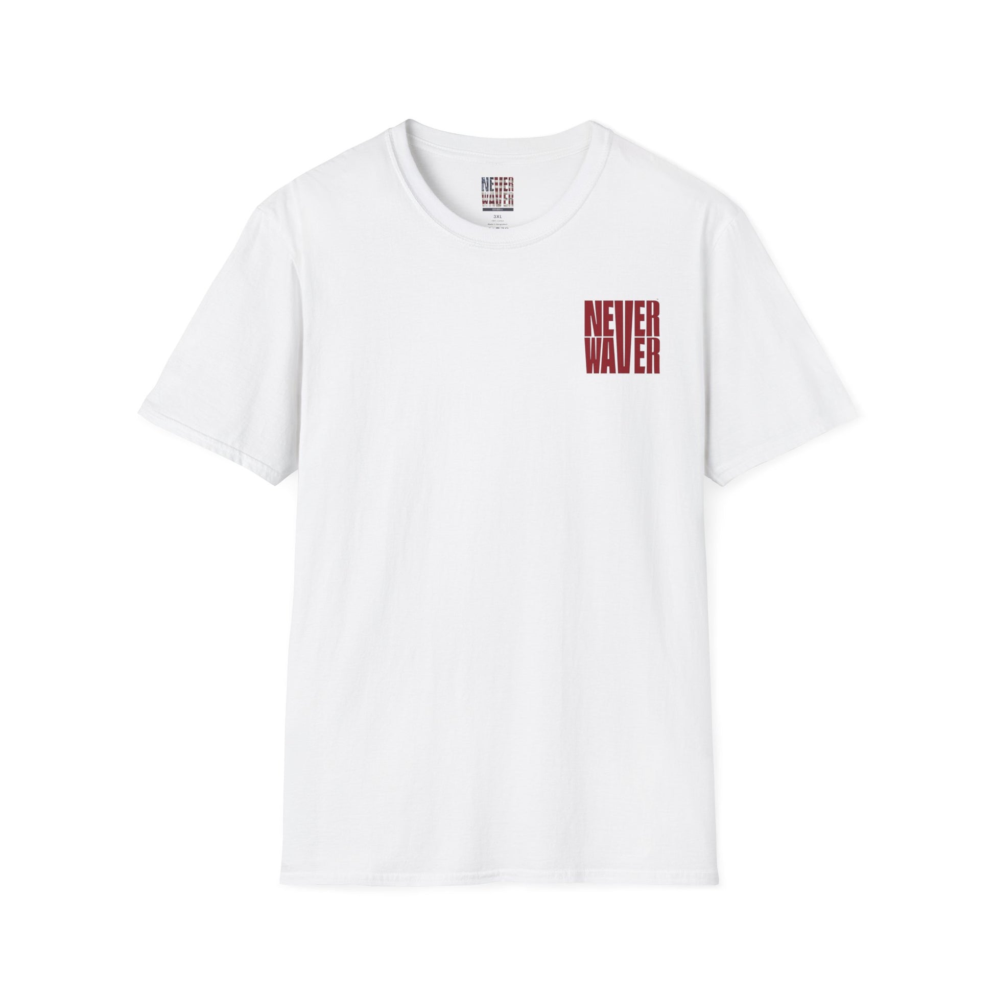 Never Waver Just A Mom Trying Not to Raise A&&holes Unisex Softstyle T-Shirt - Never Waver