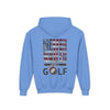 Youth Golf Hoodie - "Never Waver Golf" Sweatshirt for Young Golfers - Never Waver