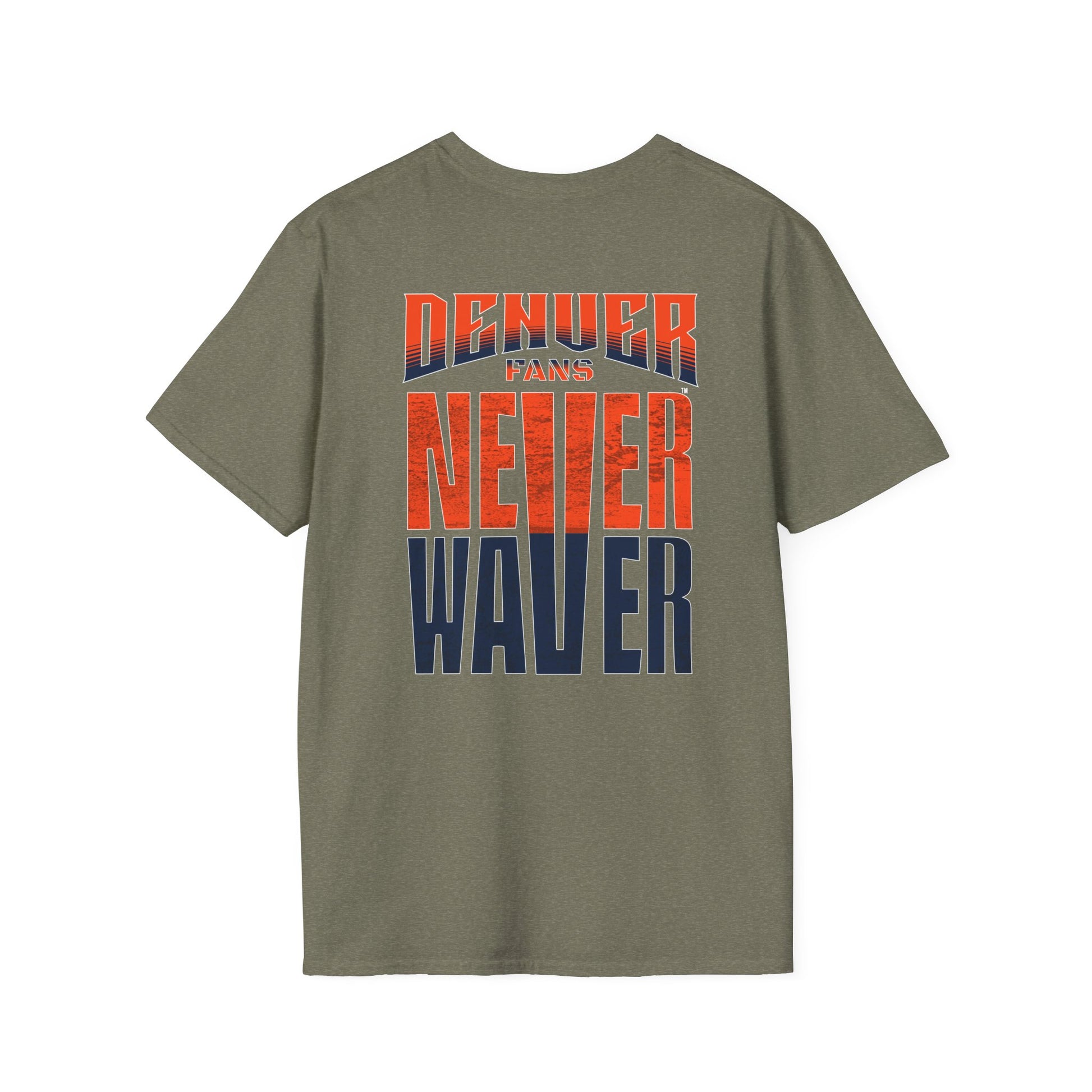 Denver Fans Never Waver Unisex Softstyle T-Shirt - Never Waver