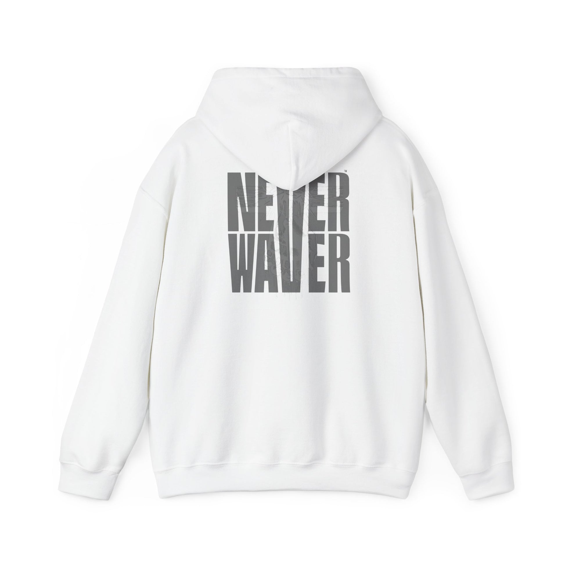 Never Waver” Jesus t-shirt might eye-catching design that reflects a steadfast faith and confidence in Christ.  Hoodie - Unisex Heavy Blend™ Sweatshirt - Never Waver