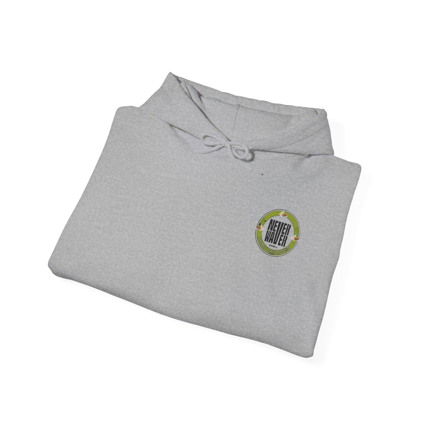 Eco-Friendly Unisex Hoodie: "Never Waver Tequila, Tacos, And Friends" - Never Waver