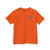 Patriotic Kids Heavy Cotton Tee - 'America Never Waver' USA Graphic Tee - Never Waver